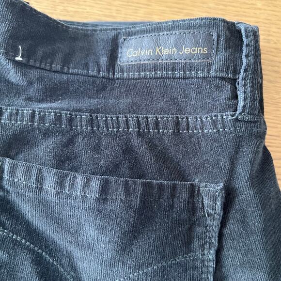 Calvin Klein Womens Straight Leg Corduroys Dark Green Size 8 Boho Goblincore - Picture 9 of 9